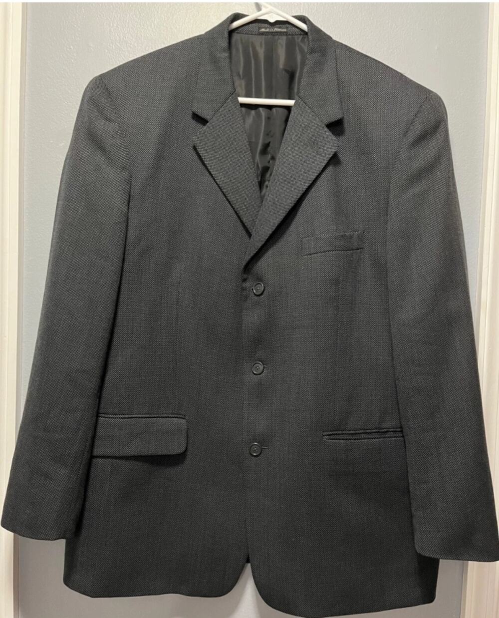 Alfani Macy’s Men’s Store 100% Wool Suit Jacket Size 40S Classic Minimalist Work